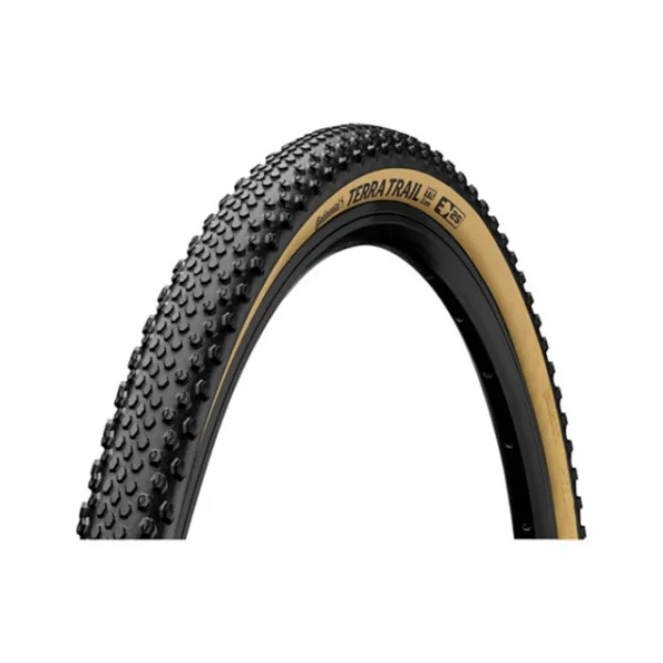 Pneu souple Gravel Continental Terra Trail ShieldWall 700x35C beige et noir