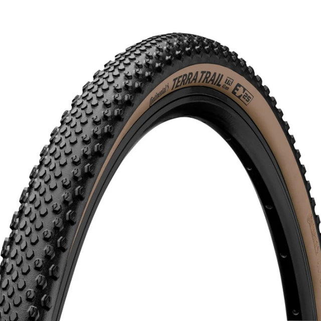 Pneu souple Gravel Continental Terra Trail ShieldWall 700x40C marron et noir