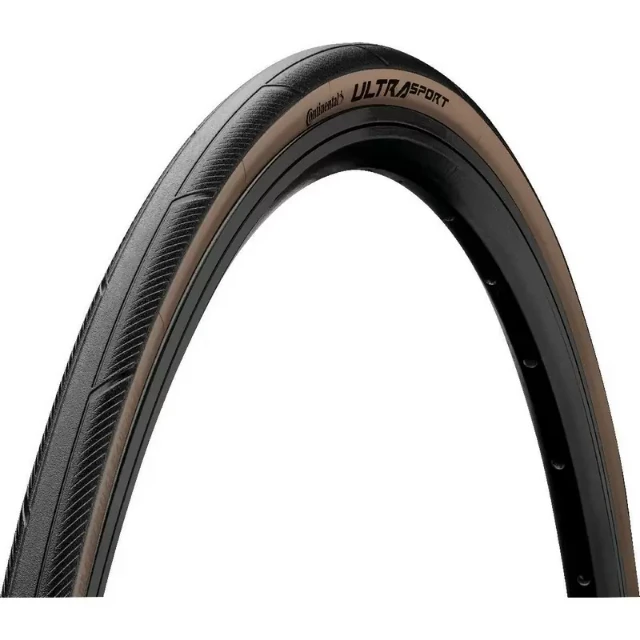 Pneu souple route Continental Ultra Sport III 700x28C marron et noir