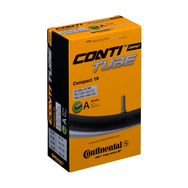 Chambre à air Continental Compact 16" valve schrader 34mm