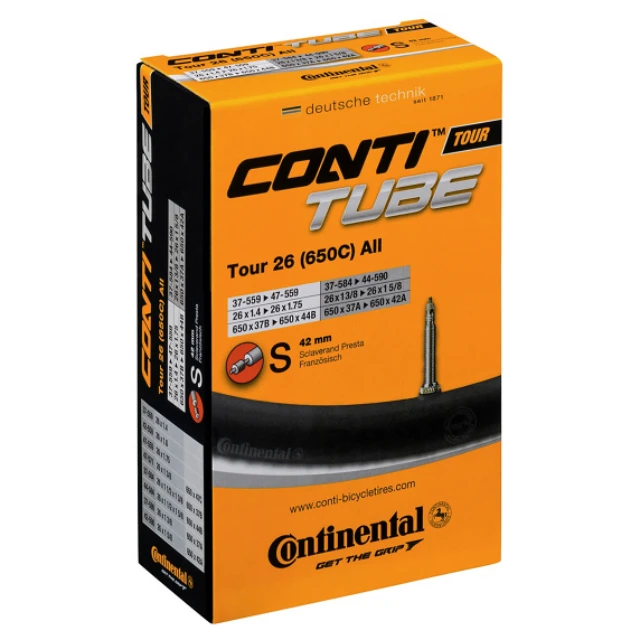 Chambre à air Continental Tour 26 valve schrader 40mm