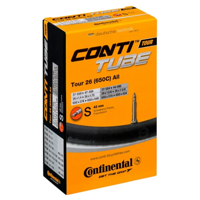 Chambre à air Continental Tour 26 valve Presta 42mm