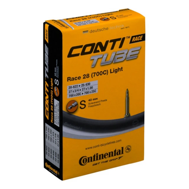Chambre à air Continental Race 28 Light valve presta 42mm