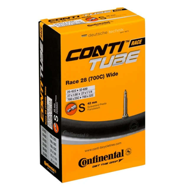 Chambre à air Continental Race 28 Wide valve Presta 42mm