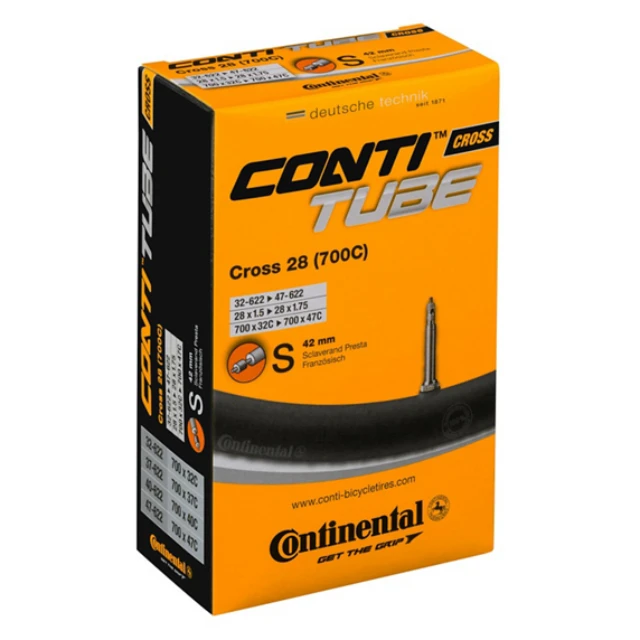 Chambre à air Continental Cross 28 valve presta 42mm