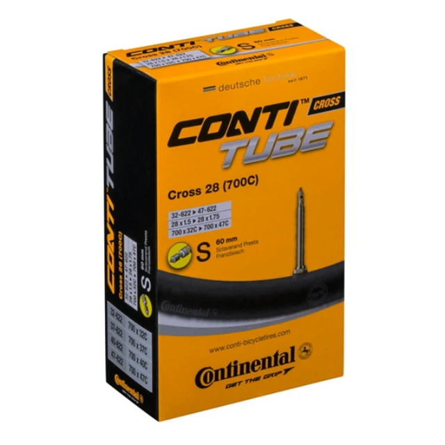 Chambre à air Continental Cross 28 valve presta 60mm