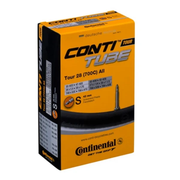 Chambre à air Continental Tour 28 valve presta 42mm