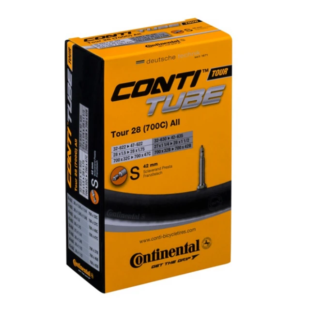 Chambre à air Continental Tour 28 valve presta 42mm