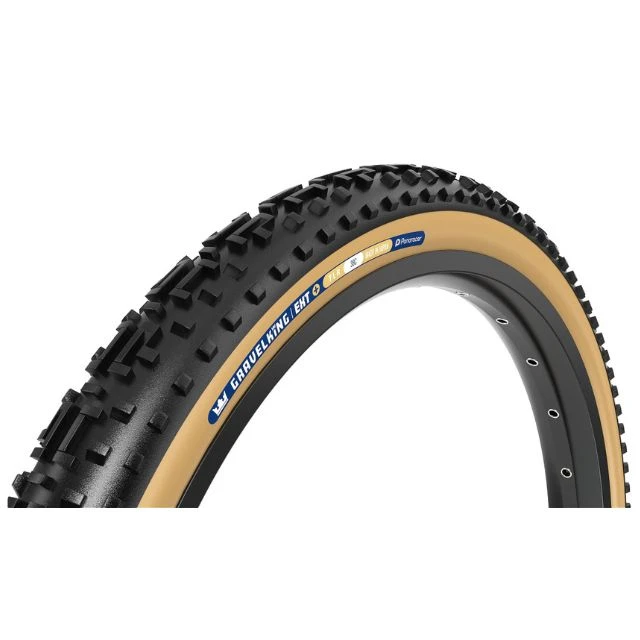 Pneu souple gravel Panaracer GravelKing EXT+ 700x38C beige et noir