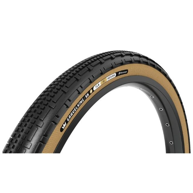Pneu souple gravel Panaracer GravelKing SK R 700x40C beige et noir