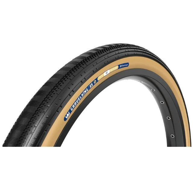 Pneu souple gravel Panaracer GravelKing SS+ 700x40C beige et noir