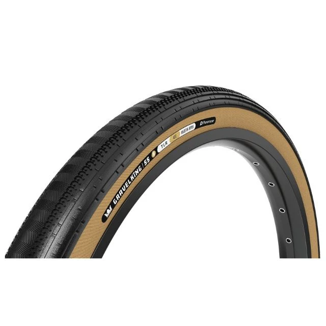Pneu souple gravel Panaracer GravelKing SS R 700x45C beige et noir