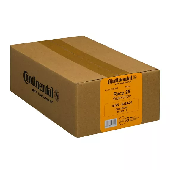 Lot de 50 chambres à air continental race 28 valve presta 42mm vrac