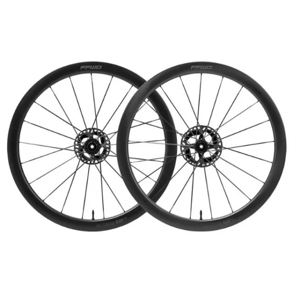 Paire de roues tubeless Fast Forward Raw 44 moyeu Ceramicspeed disque Shimano
