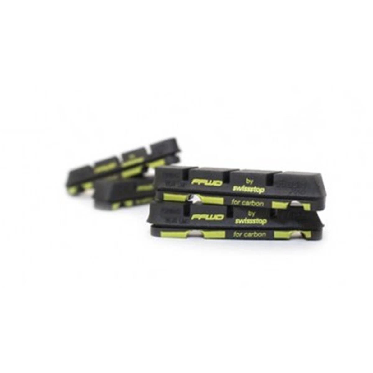 Lot de 4 patins de frein carbone Fast Forward SwissStop Black Prince Shimano 1 Lot de 4 patins de frein carbone Fast Forward SwissStop Black Prince Shimano
