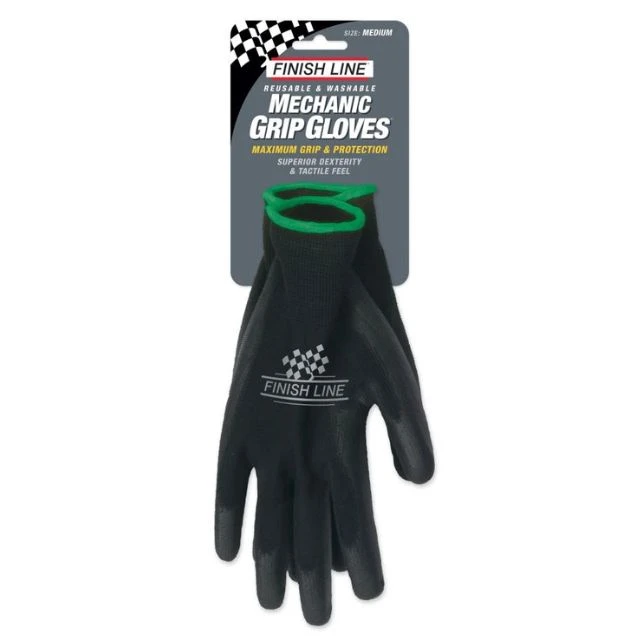 Paire de gants Finish Line Mechanic Grip taille S/M