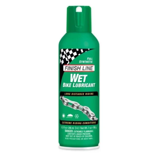 Lubrifiant chaine aérosol Finish Line Wet 246ml