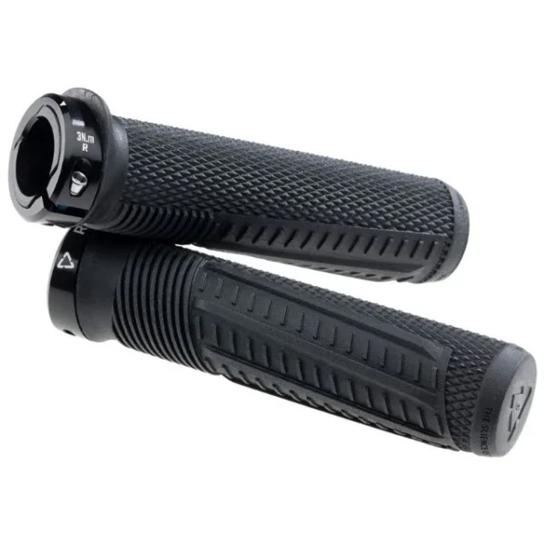Poignées Leatt ReaFlex 6.0 Half Waffle Fin 30mm noir