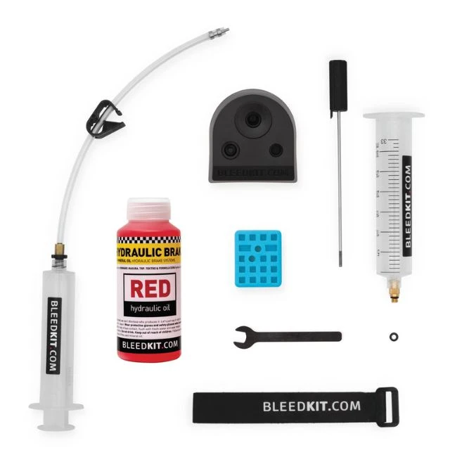 Kit de purge Bleedkit Premium Red pour freins Shimano VTT 2012+ 1 Kit de purge Bleedkit Premium Red pour freins Shimano VTT 2012+