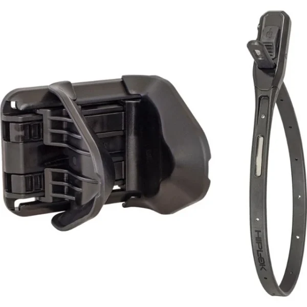 Support mural de rangement compact Hiplok Jaw+ noir