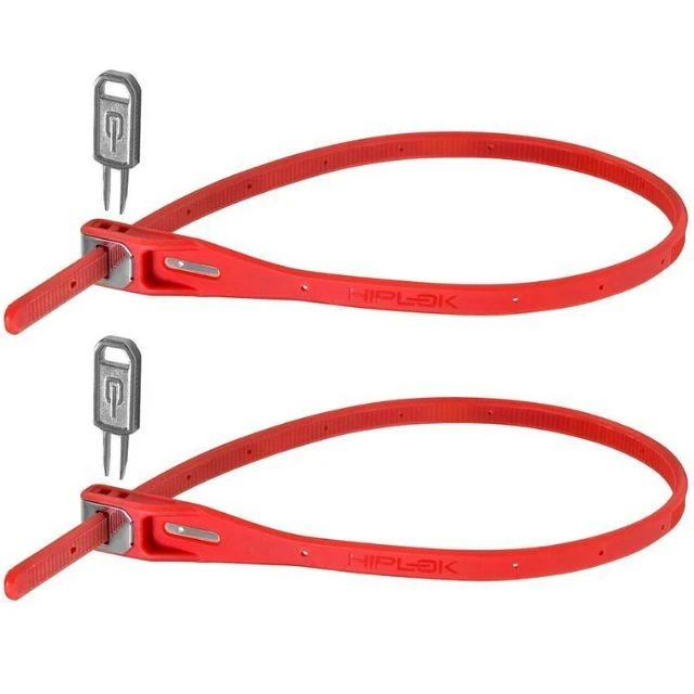 Lot de 2 collier antivol armé Hiplok Z Lok rouge