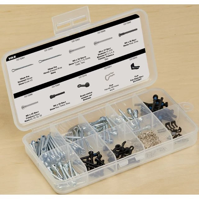 Lot de 210 fixations Var pour plaquettes de freins