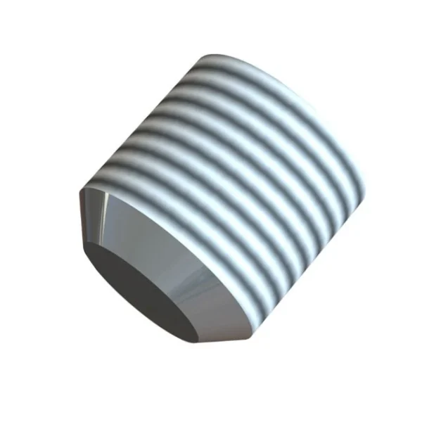 Vis STHC bout plat Var acier brut M6x6mm