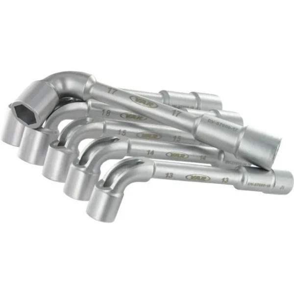 Jeu de 6 clés à pipe débouchées Var professionnel 13-19mm