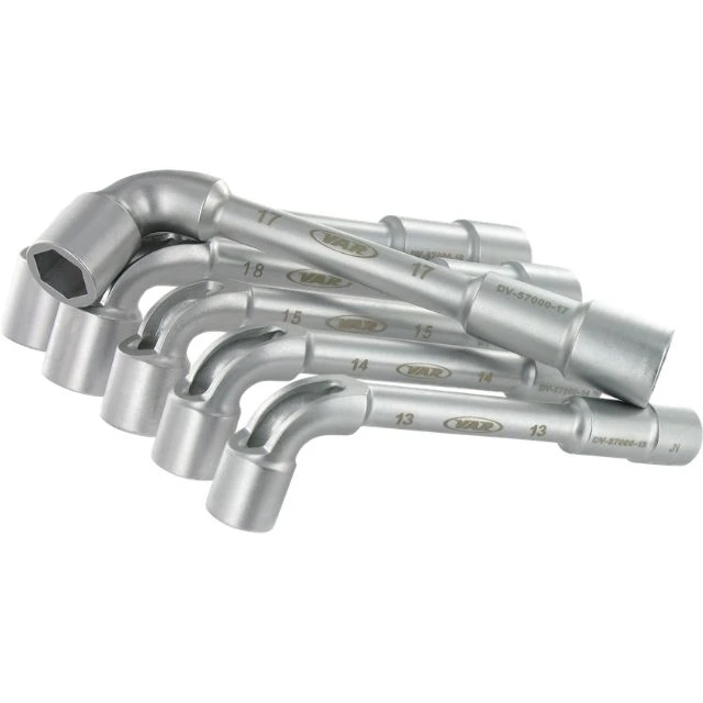 Jeu de 6 clés à pipe débouchées Var professionnel 13-19mm