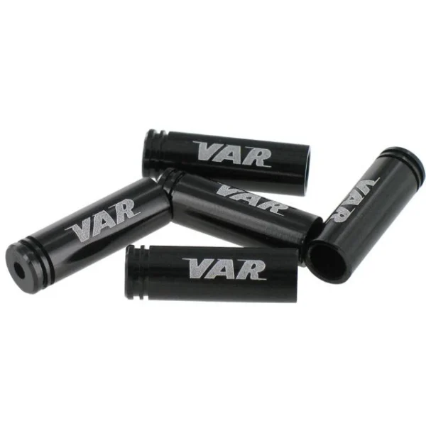 Flacon de 100 embouts de gaine 4mm Var aluminium noir