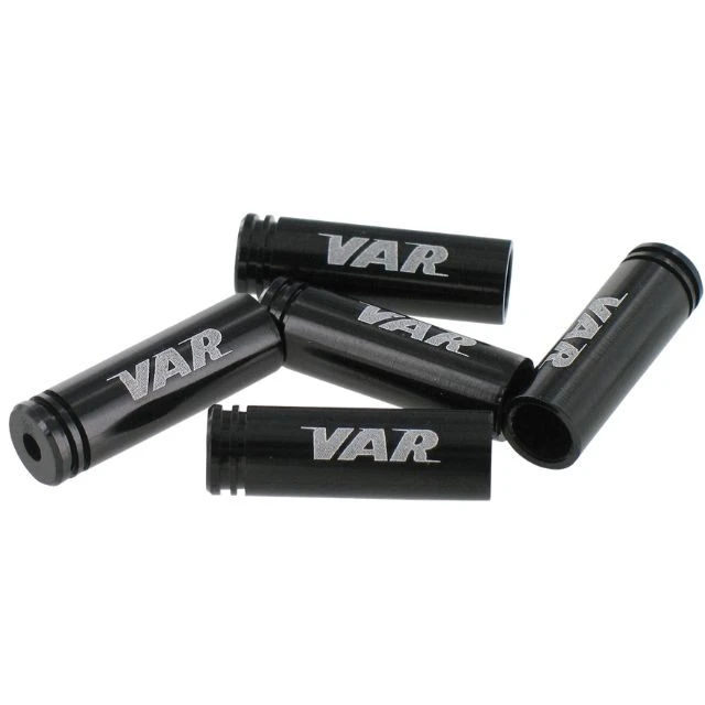 Sachet de 4 embouts de gaine dérailleur Var aluminium noir