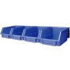 Lot de 4 bacs à bec Var pour panneaux perforés bleu 2