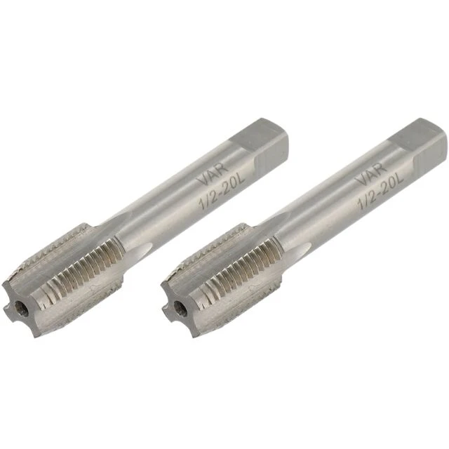 Lot de 2 tarauds à main Var pour manivelles 1/2"x20tpi