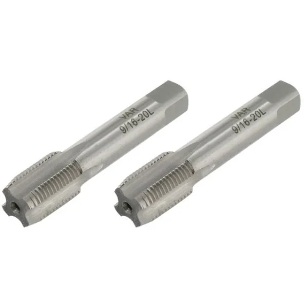 Lot de 2 tarauds à main Var pour manivelles Var 9/16"x20tpi