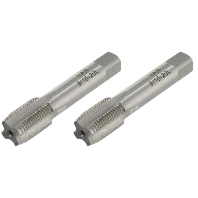 Lot de 2 tarauds à main Var pour manivelles Var 9/16"x20tpi