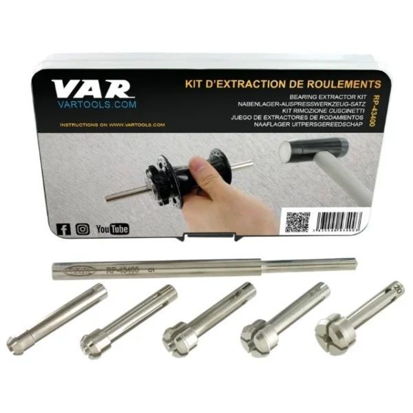 Kit d'extraction Var professionnel pour roulements 10-20mm