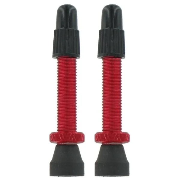Lot de 2 valves presta en aluminium Var 35mm rouge