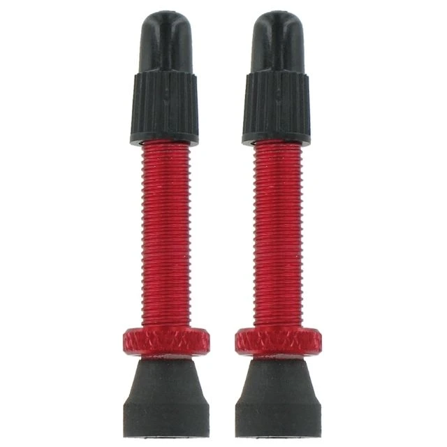 Lot de 2 valves presta en aluminium Var 35mm rouge