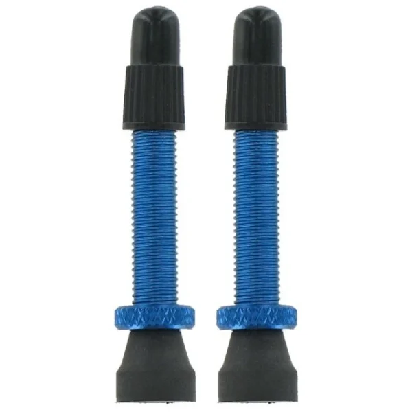Lot de 2 valves presta en aluminium Var 35mm bleu