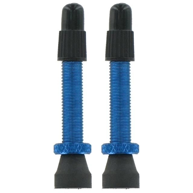 Lot de 2 valves presta en aluminium Var 35mm bleu