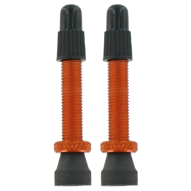 Lot de 2 valves presta en aluminium Var 35mm orange