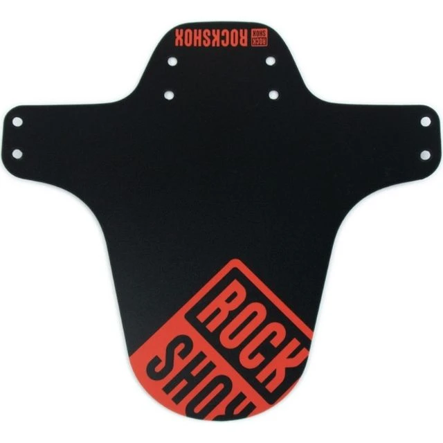 Garde-boue Rockshox pour fourches VTT noir et rouge