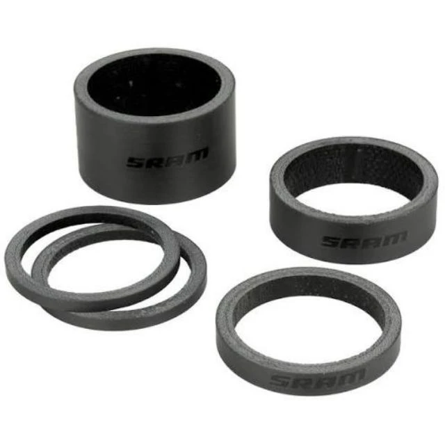 Lot de 4 entretoises carbone Sram UD pivot 1-1/8"