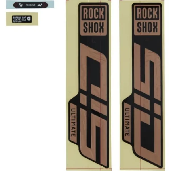 Autocollants Rockshox SID Ultimate cuivre et noir
