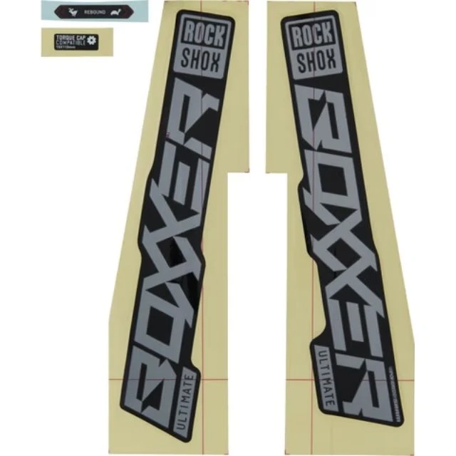 Autocollants Rockshox BoXXer Ultimate blanc et noir
