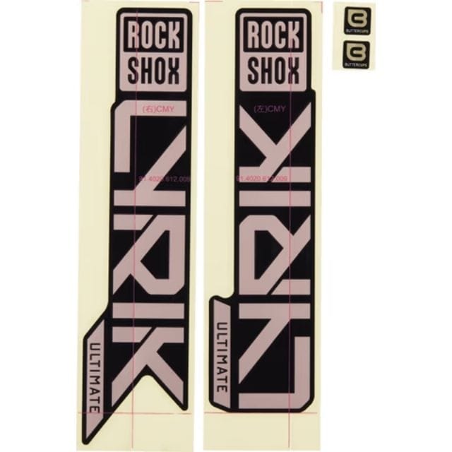 Autocollants Rockshox Lyrik Ultimate cuivre et noir