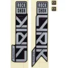 Autocollants Rockshox Lyrik Ultimate Flight Attendant argent et noir 2