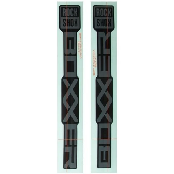 Autocollants Rockshox BoXXer gris et noir