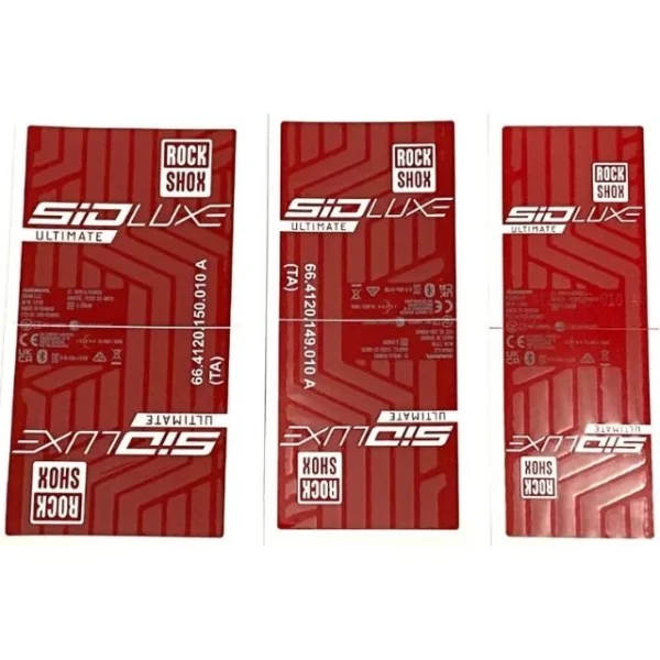Autocollants Rockshox SIDLuxe Flight Attendant Gen-A Rouge/Blanc