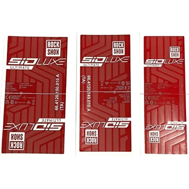 Autocollants Rockshox SIDLuxe Flight Attendant Gen-A Rouge/Blanc